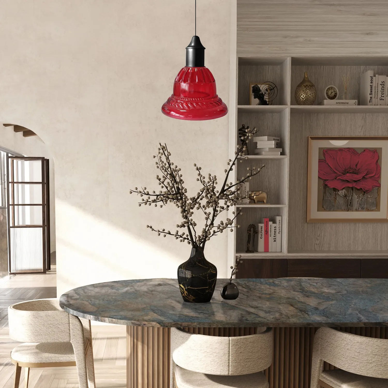 Tosel PUGLIA Sospensione Vetro 27x100 cm Trasparente