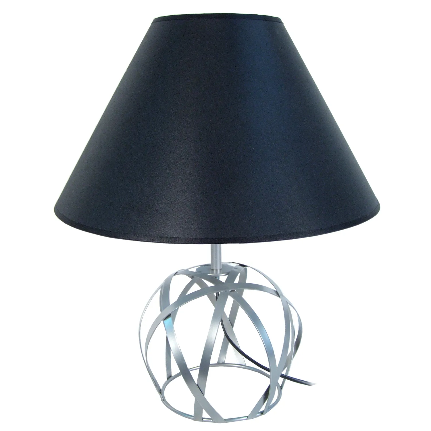 Tosel Juno lampada tavolo tessuto avorio 35x57 cm