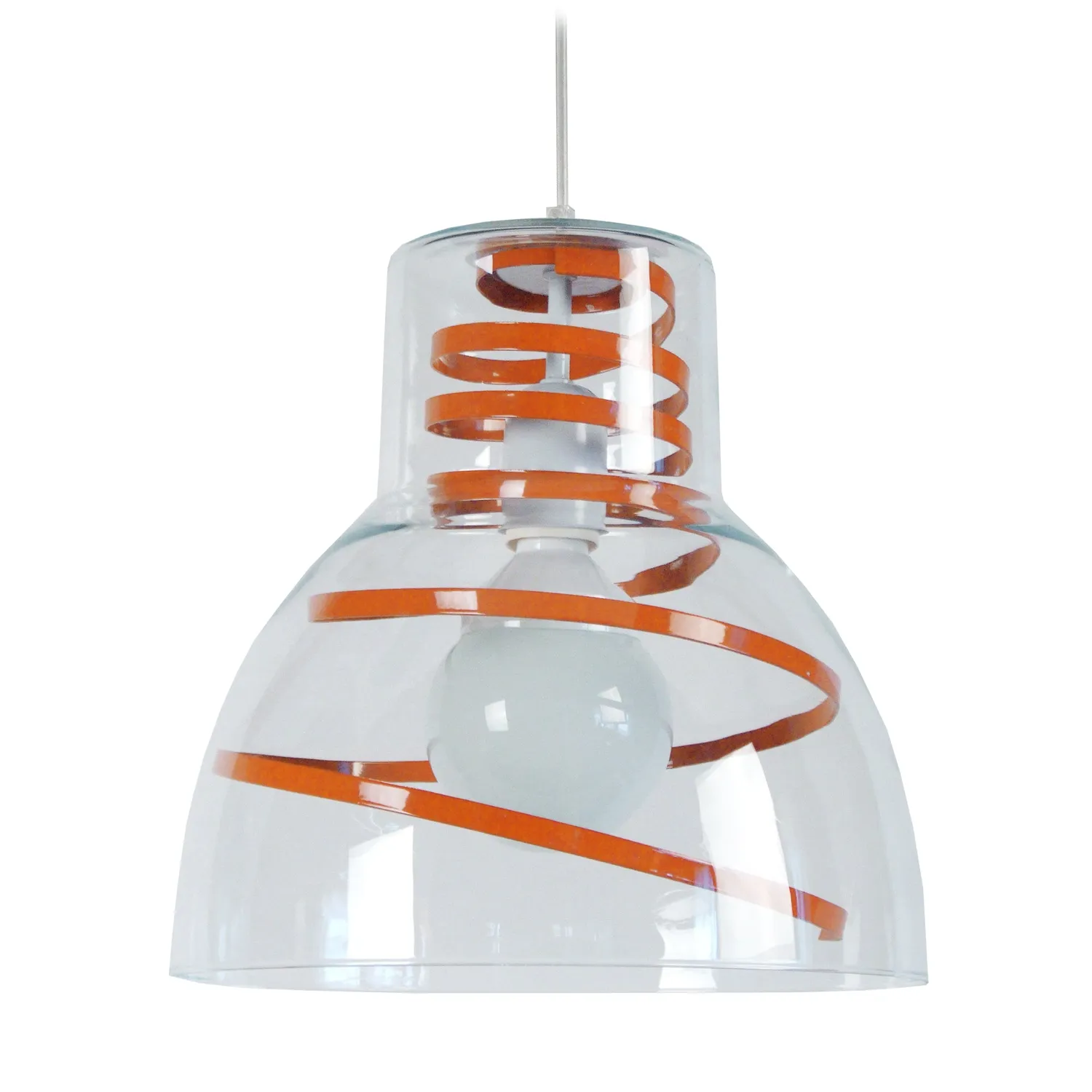 Tosel Cloche Verre sospensione vetro campana verde 30x100 E27