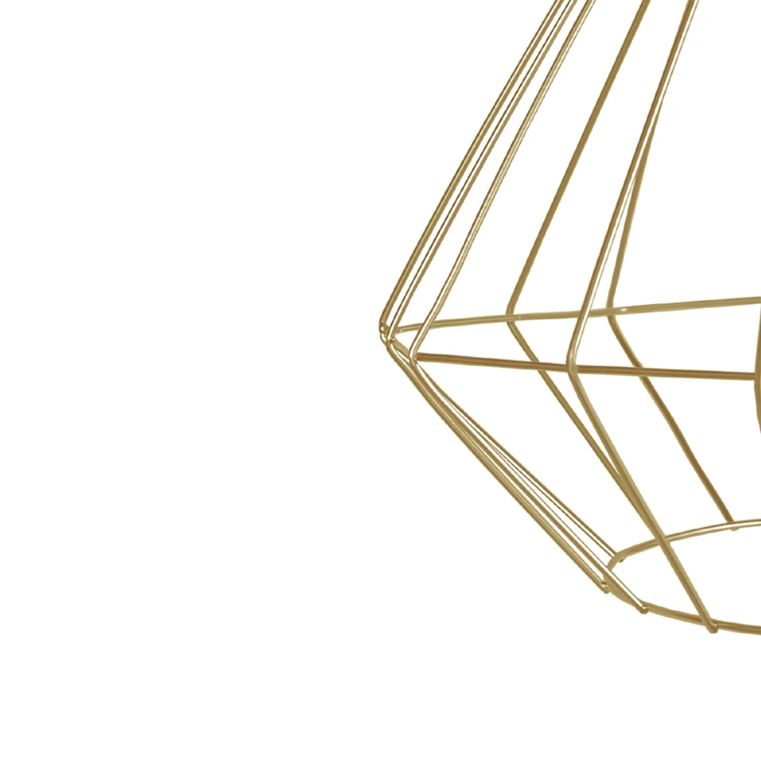 Tosel Diamond sospensione metallo bianco 40 cm