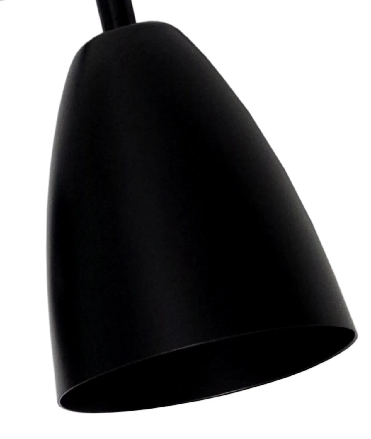 Tosel Olof applique snodata nera E14 proiettore