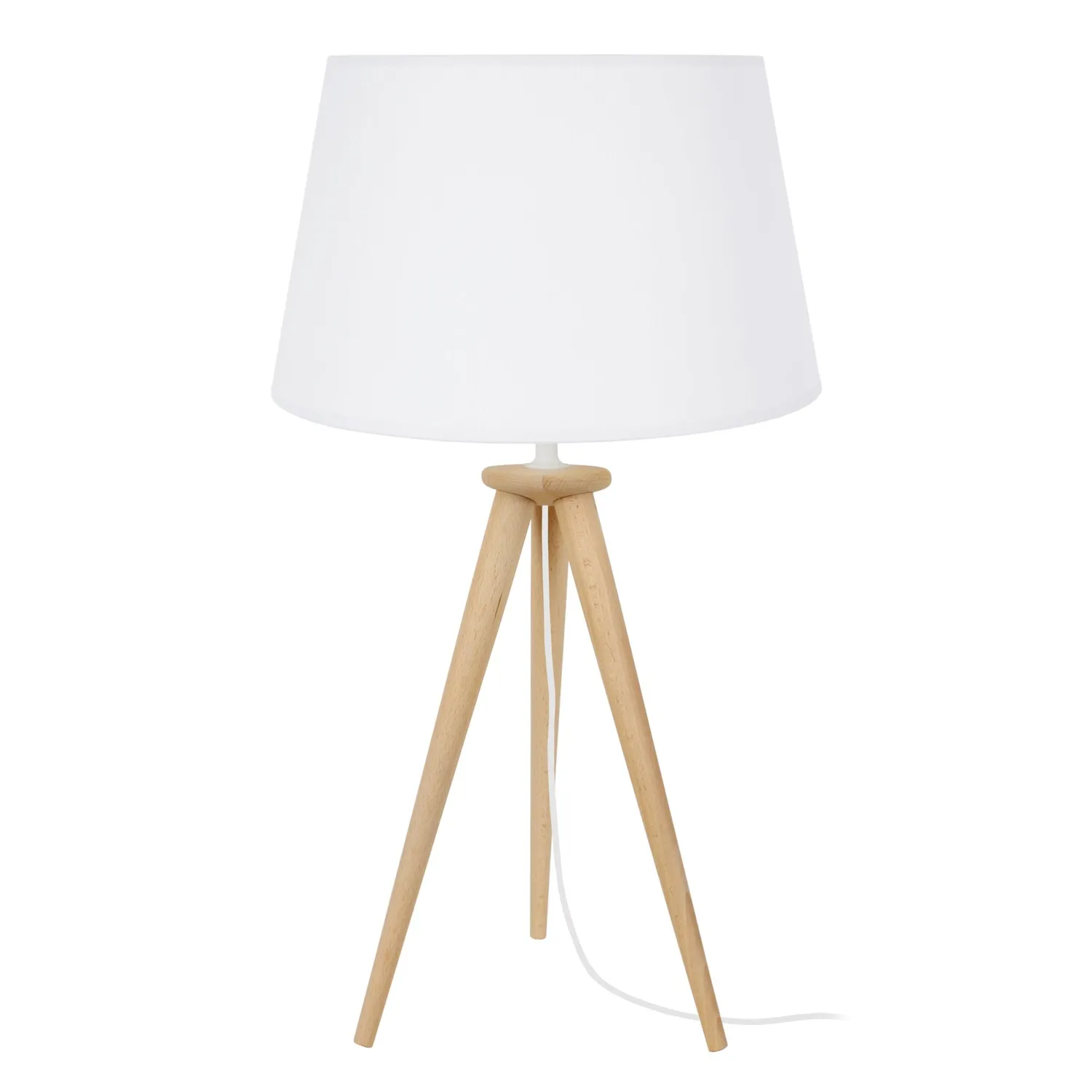 Tosel Arhus lampada da tavolo 30x56cm treppiede naturale