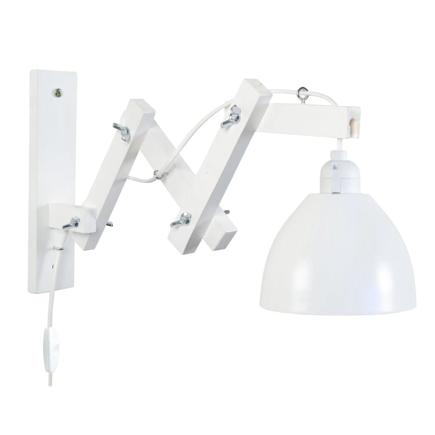Tosel Pilori Celica applique legno braccio 55cm E27