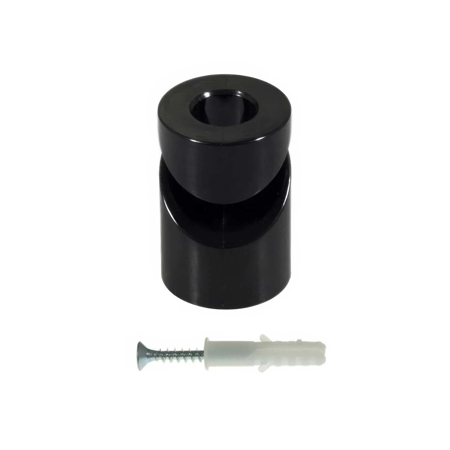 Creative Cables Gancio Soffitto Parete a V Nero Cavo 8mm