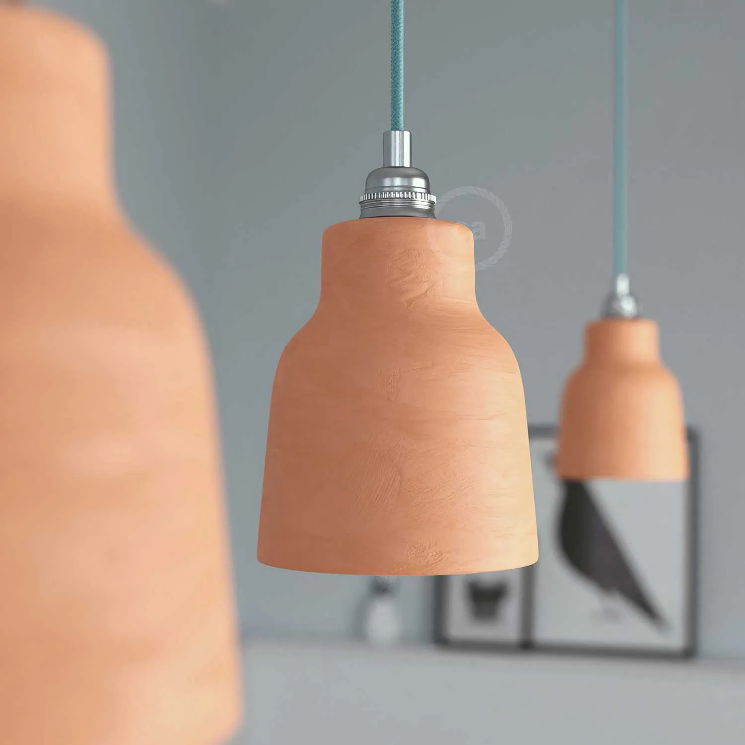 Creative Cables Materia paralume Vaso terracotta striata