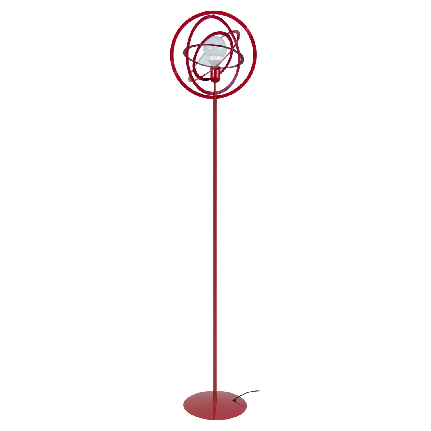 Tosel Annea Saturne piantana metallo rossa 175 cm E27