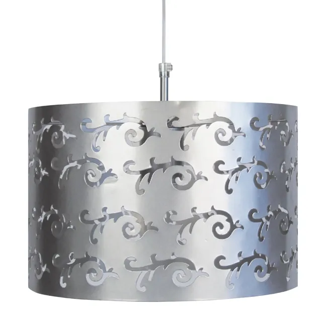 Tosel Lys sospensione metallo traforato nero 30x100 cm