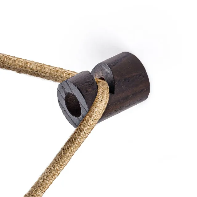 Creative Cables Swag gancio parete legno effetto wengé