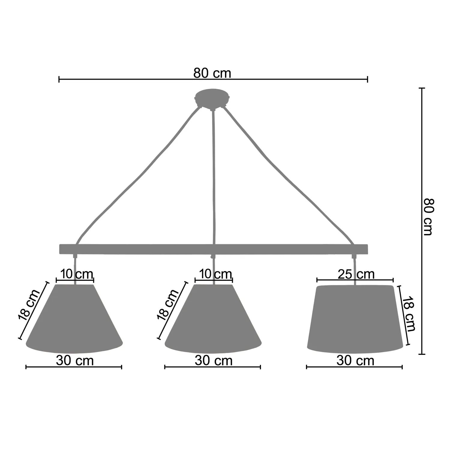 Tosel Amesterdham Lampadario 80x80 cm Naturale Legno