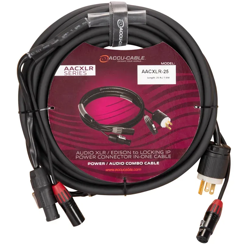American DJ Accu-Cable AACXLR-25 cavo combo XLR 7,6 m
