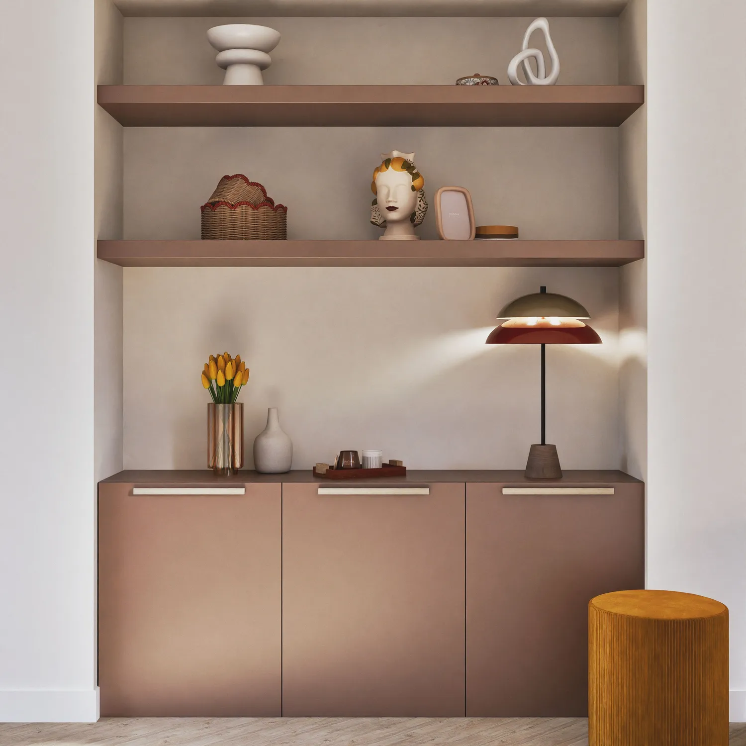Tosel Milano lampada tavolo metallo cromo ufficio