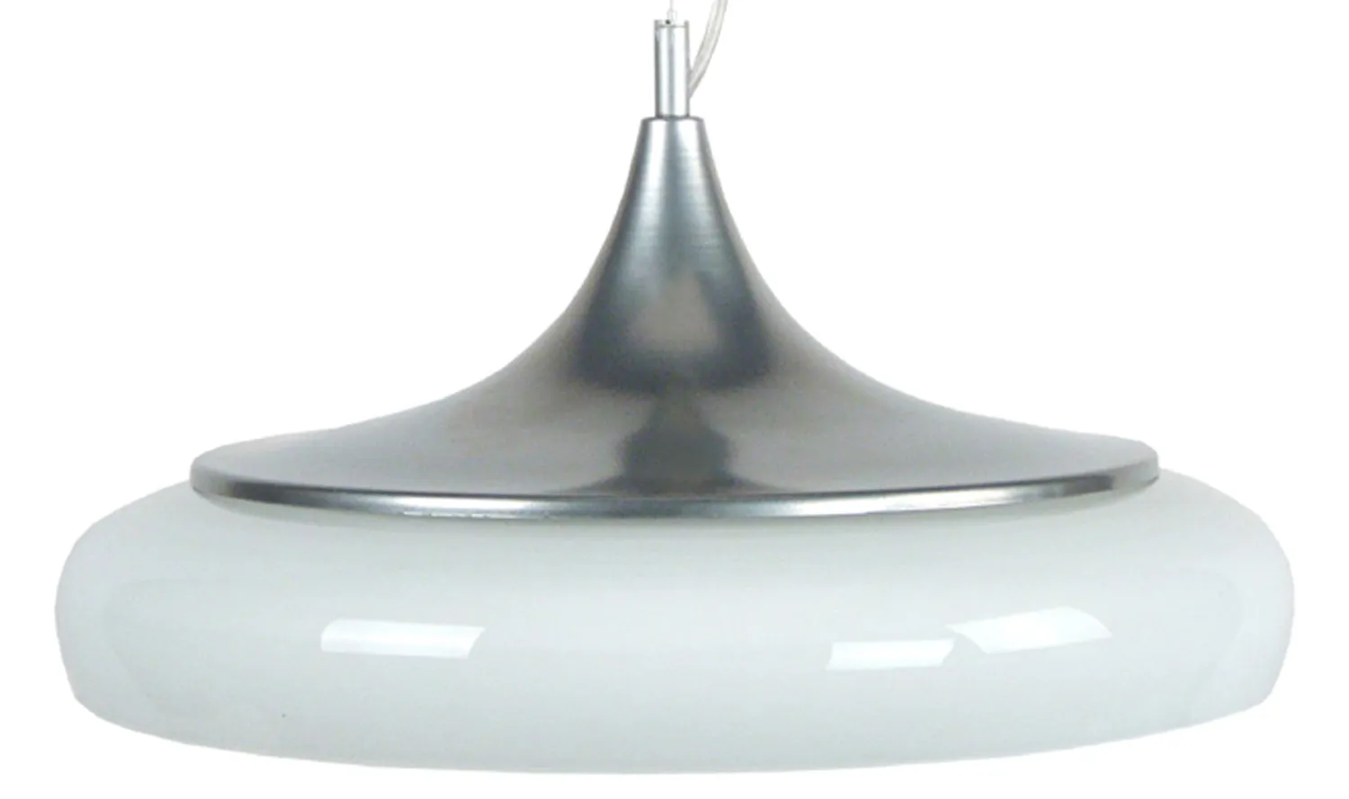 Tosel Divinity lampada a sospensione 41x100 cm nero-opale vetro