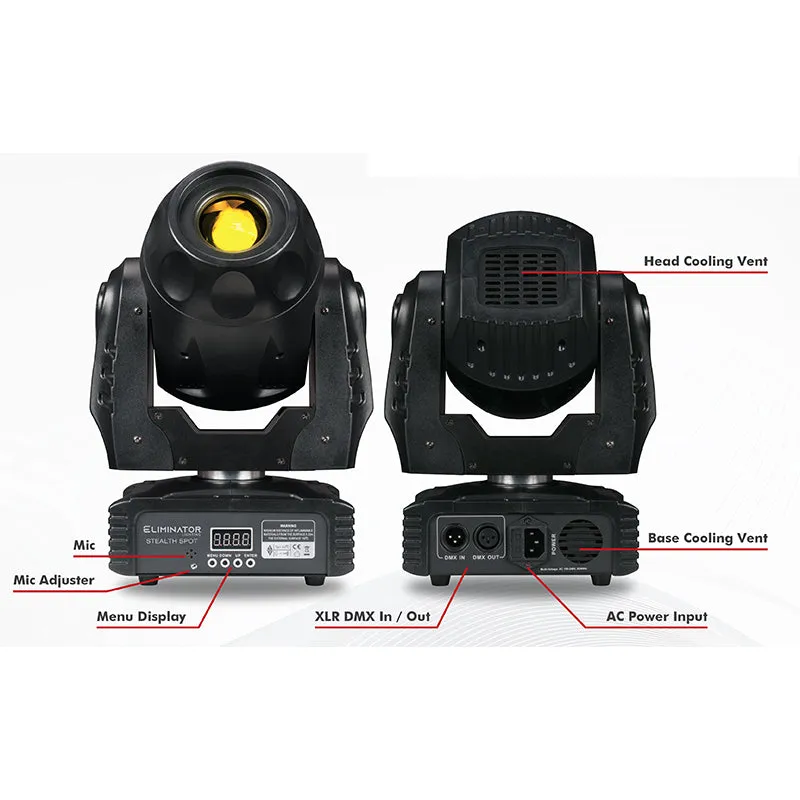 American DJ Stealth Spot testa mobile LED 60W