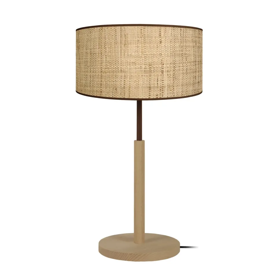 Tosel Cochin lampada da tavolo legno 30x54cm naturale