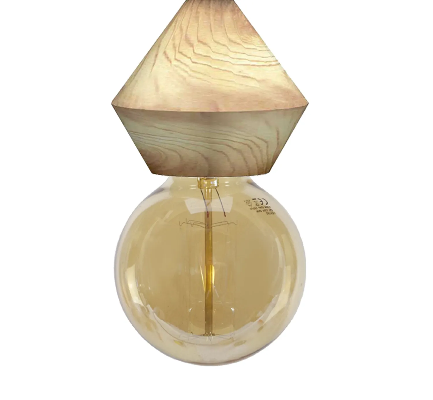 Tosel Boulier sospensione legno naturale 10x100 cm