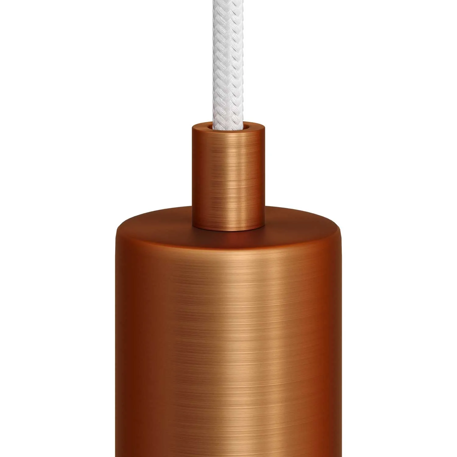 Creative Cables passacavo cilindrico rame satinato 2 pezzi
