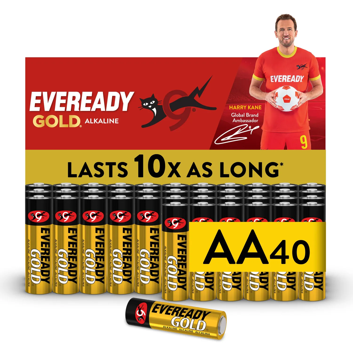 Eveready Gold Batterie Alcaline AA AAA 80 pezzi lunga durata