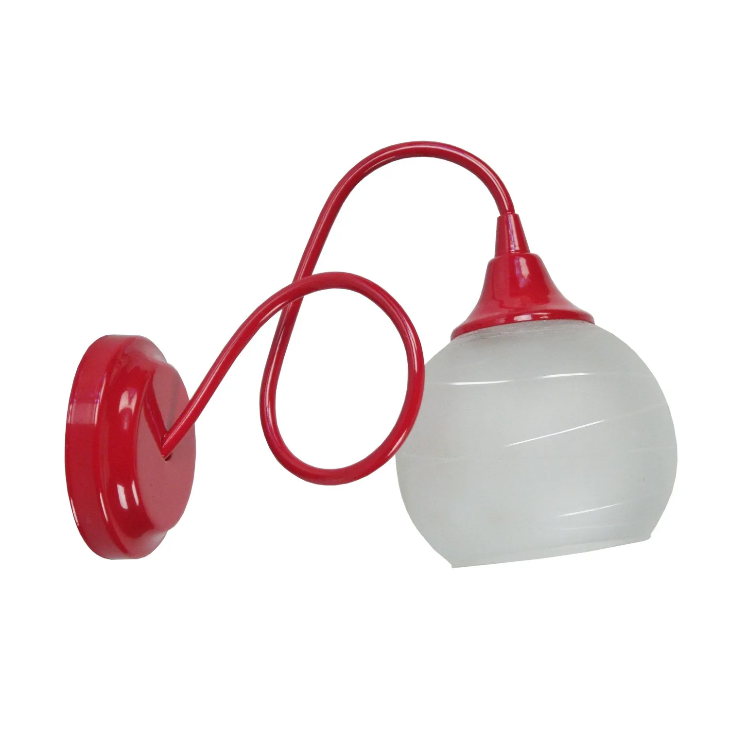 Tosel Actuelle applique vetro 20 cm nera G9