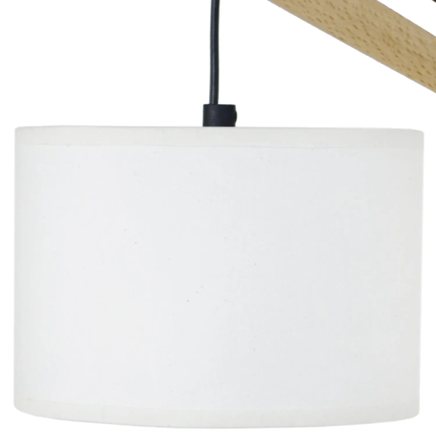 Tosel Belfort Lampada Tavolo 29x35 cm Naturale Bianco