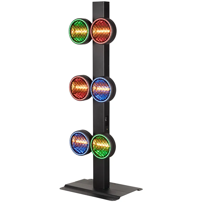 American DJ Flux FX effetto luce LED 3 teste RGB ambra