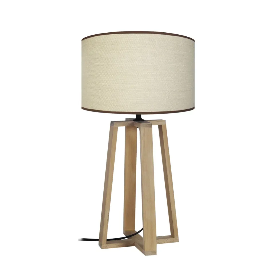 Tosel Manon lampada tavolo 25x50cm naturale grigio