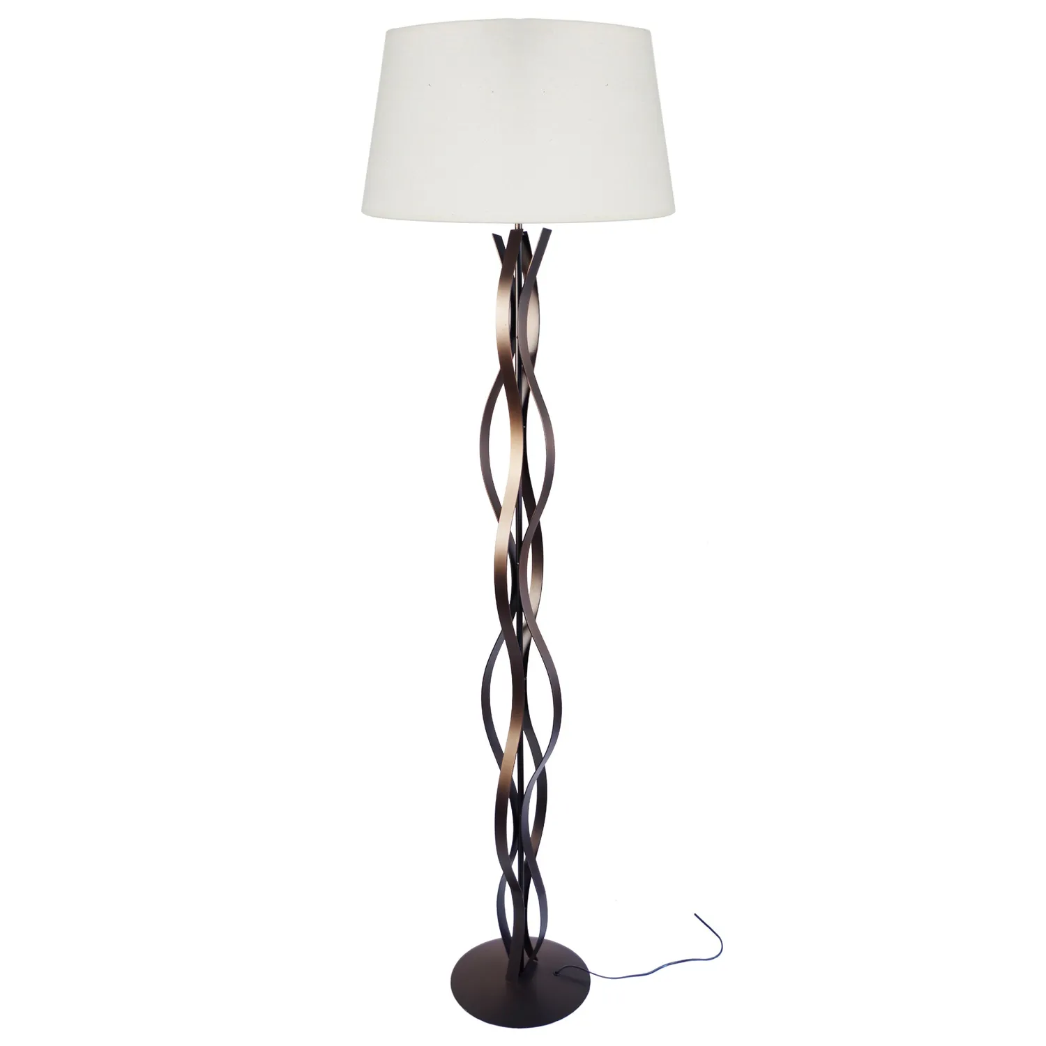 Tosel Ondas piantana nera 45x170 colonna metallo
