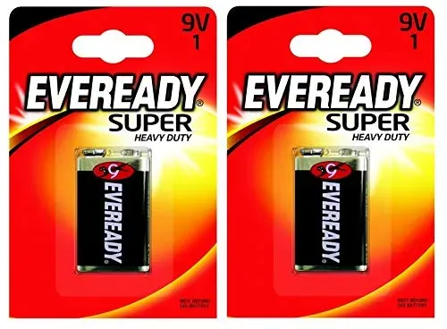 Eveready batteria 9V Gold 2 pezzi lunga durata