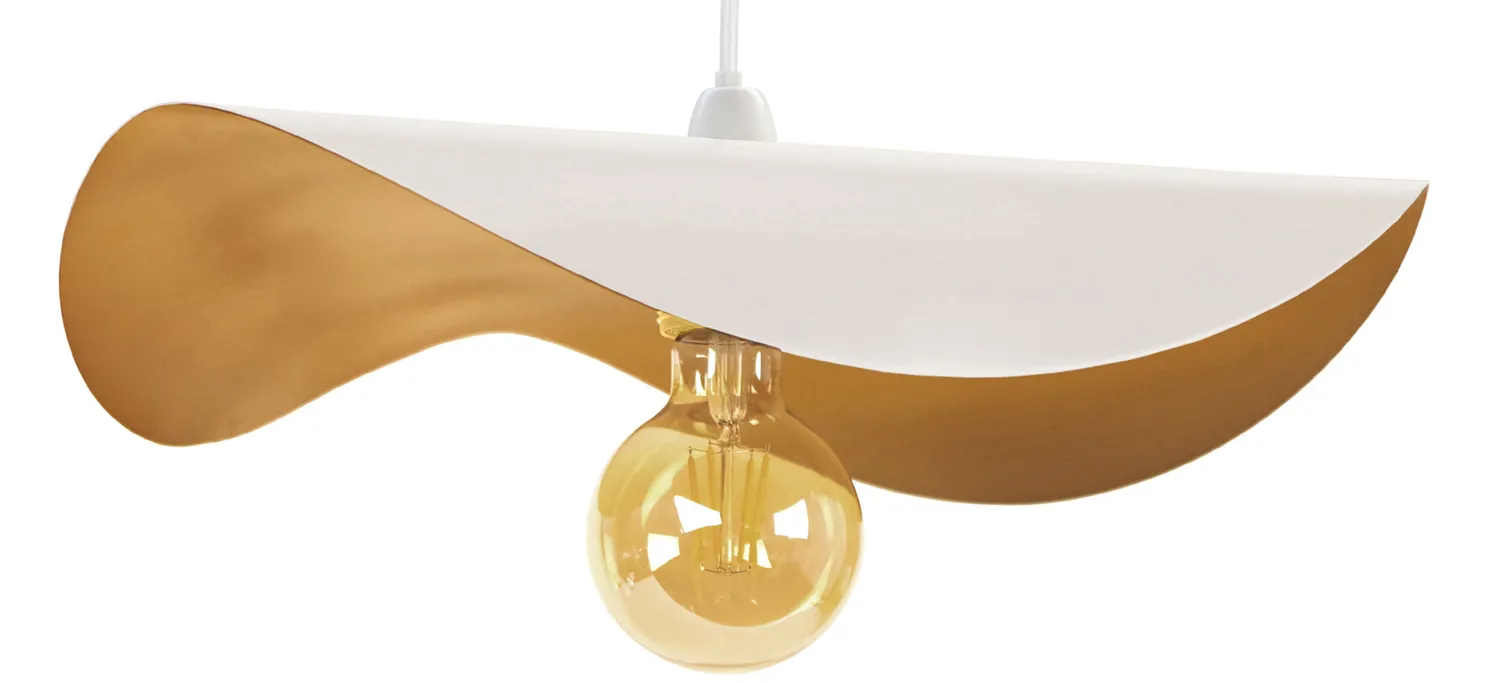 Tosel Madame sospensione doppio set nero oro D40 vetro