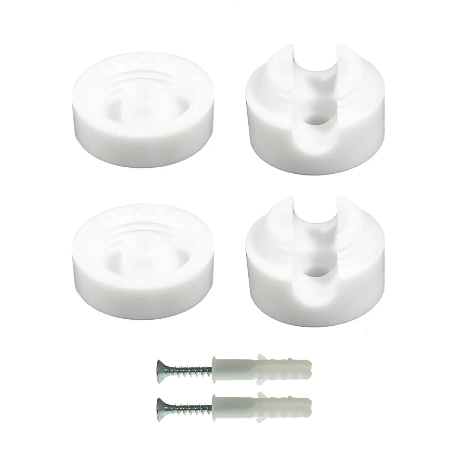 Creative Cables fermacavo parete bianco 2 pezzi cavo tessuto