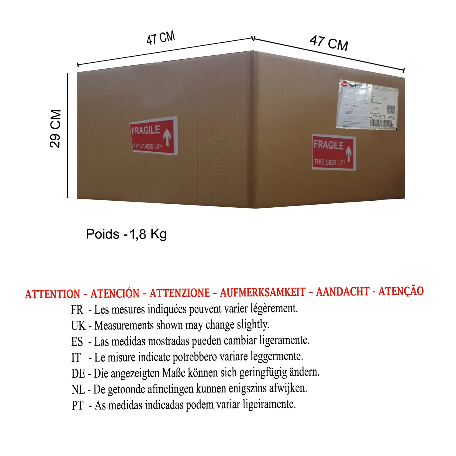 Tosel Elanion 47cm sospensione nera industriale