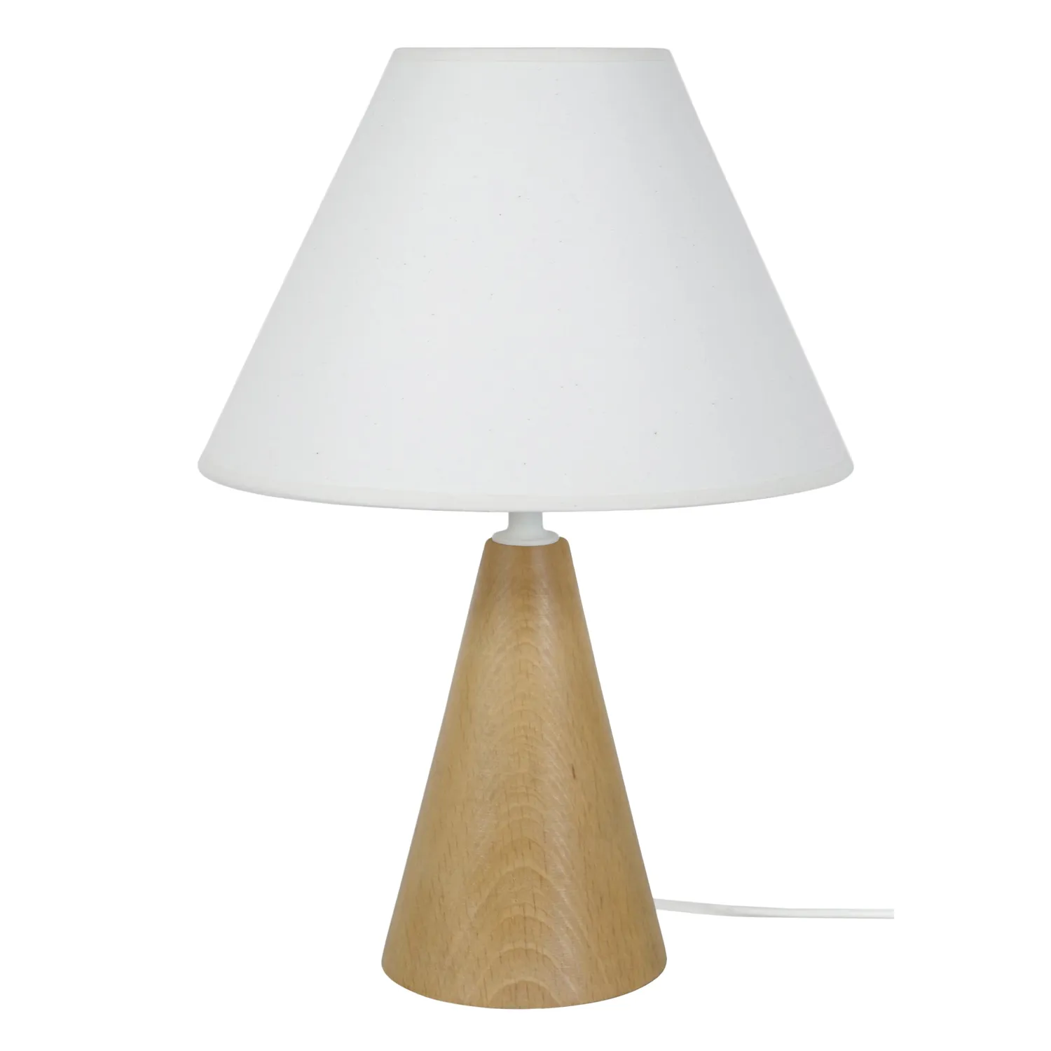 Tosel Irina lampada tavolo cono legno naturale E14